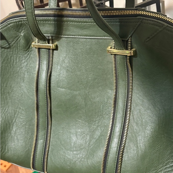 NWT Steve Madden Women's Hunter Green Satchel Bag - Picture 7 of 12